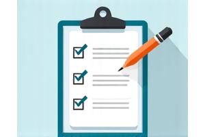 Illustration d'une checklist avec un crayon, symbolisant la préparation de dossier
