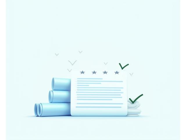 Icône abstraite représentant un contrat ou des documents juridiques avec des coches, symbolisant les conditions générales d'utilisation