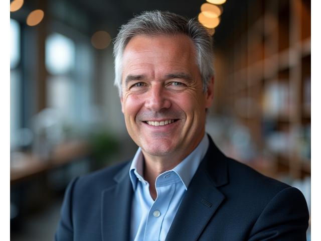 Portrait souriant de Jean-Luc Dubois, spécialiste en financement de l'innovation et ayant de l'expérience en organismes publics de recherche.